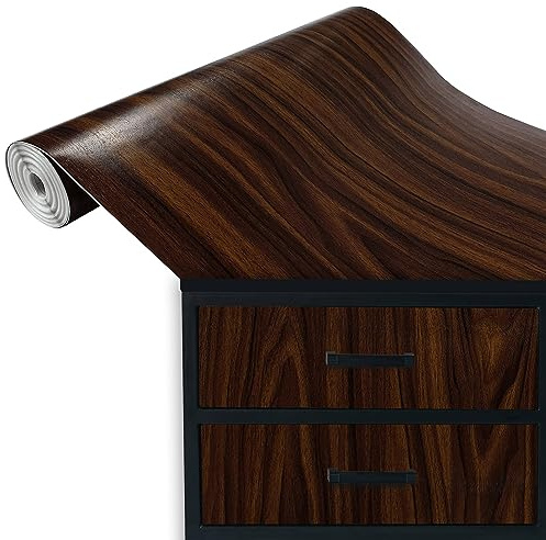 DecoMeister Vinilo Adhesivo Para Muebles Imitación de Madera de Nogal Papel Autoadhesivo Lámina Para Pared Cocina Puertas En Rollo Para Forrar Aspecto Madera 67,5 x 100 cm Por Metros