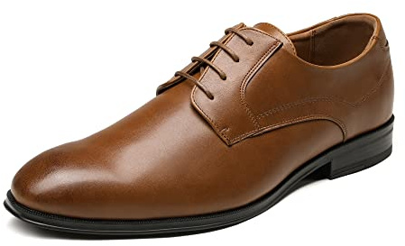 Bruno Marc Zapatos Vestir Oxfords Cordones Hombre,Size 46,Marrón