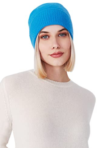 Style & Republic Kaschmir Sport Mütze-Beanie Damen aus 100% Cashmere - Dein kuscheliger Premium Beanie für stilvolle Herbst- & Winter-Momente, One-Size/Einheitsgröße