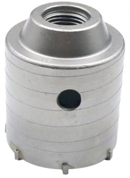 Sega a tazza per muro Punta da trapano Sega a tazza per calcestruzzo con albero tondo 30-160mm Taglierina per fori Utensile per pietra di cemento e cemento,60MM