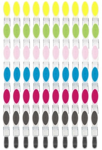 Collazoey 60 Stück Wäscheklammern bunt,rutschfeste Wäscheklammern,Wäscheklammern Plastik,Hinterlässt Keine Spuren, für Wäscheleine oder Wäscheständer,Handtuch, Kleidung, Socken