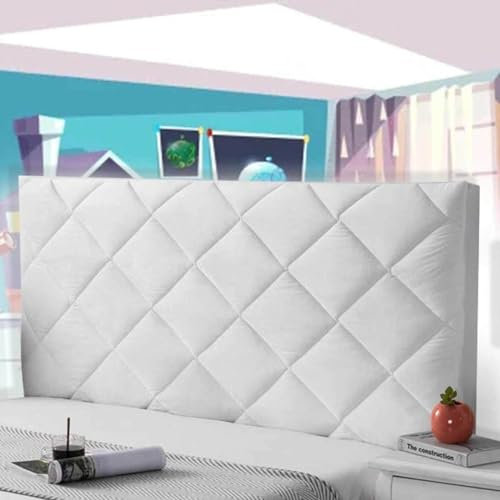 Bett kopfteil bezug Einzelbett-Kopfteilbezug 100 cm gepolsterter Doppelbett-Kopfteilbezug Lesekissen Einzelbett-Kopfteilbezug schützender Kopfteilbezug für die Bettdekoration Pink-160 cm