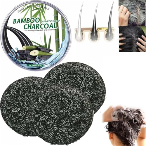 Velora Vibe Soap, sapone senza brace, sapone grigio inverso, shampoo Veloravibe Gray Gone Bar, sapone naturale oscurante, barra inversa grigio criniera, shampoo per capelli grigi per uomini e donne