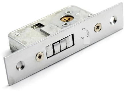 Hidden Sliding Door Lock with 3 Keys for Bedroom Bathroom Accessory Wooden Door Home DIY 1Pcs
