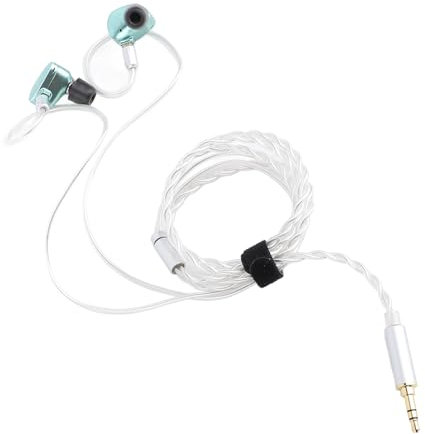 HiFi IEM-Hörlurar, 10 Mm Dynamic Driver in Ear-Hörlurar med Luftassisterad Vibrationscirkulation, Trådbundna Hörlurar för Musiker, Sångare, Studio (3,5 mm)