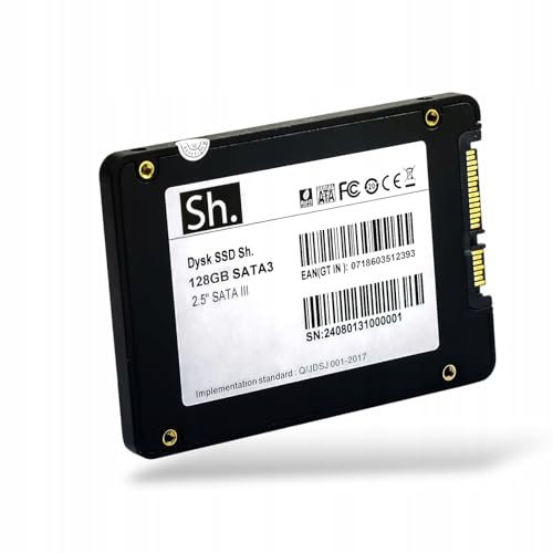 SH. SSD 128GB 2.5 SATA III – Unidad de Estado Sólido Interna – hasta 545MB/s Lectura, 518MB/s Escritura – Memoria Flash 3D NAND – 6Gb/s – para portátil, Ordenador de Escritorio, PC de sobremesa