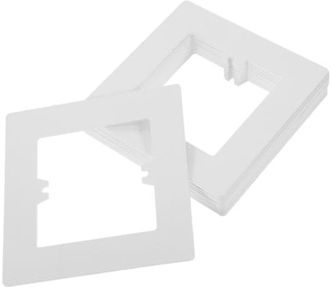 SHINEOFI 10piezas Cubiertas Decorativas Para Interruptores Unidades Pvc Fácil Instalación Para Pared