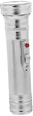 VILLFUL Lampe Torche Ancienne en Fer Style Rétro Vintage des Années 80 Portable à Piles, Design Classique à Main, Accessoire pour Camping et Collection Plusieurs Styles