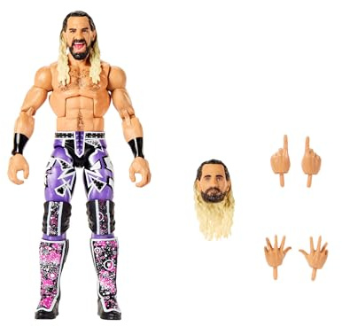 Mattel WWE Elite Collection Top Picks (Styles May Vary) | Action Figures & Accessories Set, 6-inch Collectible with Swappable Hands & Ring Gear, For Kids & Collectors, JHV16