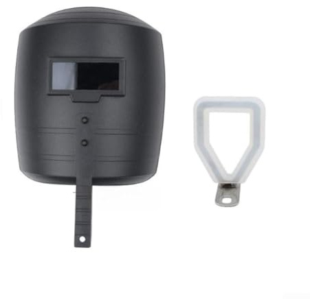 Casco da saldatura con scudo protettivo integrato per uso a mani libere, disposizione dei fori regolabile, adatto a diverse forme del viso, costruzione affidabile