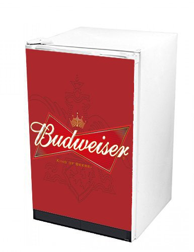 Oedim Stickers Fridge Wrap Cover for Vinyl Budweiser Beer Imitation 67,5 x 69,5 cm | Strong Adhesive and Easy Application | Decorative Adhesive Sticker with Smart Design