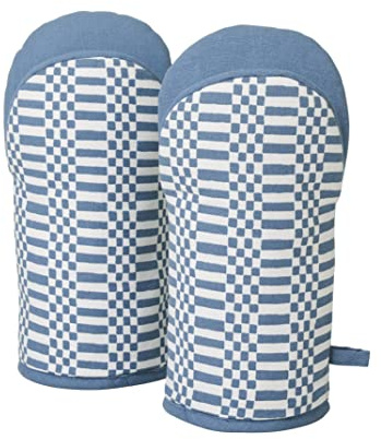 Penguin Home Oven Gloves,Heat Resistant, Colour - White & Blue, Eco Friendly & Sustainable,Frog shaped Oven Mitts,Cotton with 100% polyester filling, Cooking Baking Grilling BBQ,Size - 18x32cm