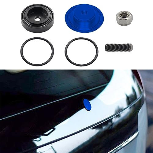 Car Wiper Plug, Rear Wiper Plug Cap Kit, Wiper Plug Cover, Car Rear Windshield Wiper Grommet Cap, Wiper Delete Kit Block Off Plug Cap for Honda Waterproof Car Accessories (Blue)