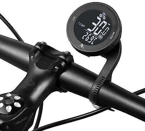 Fahrradcomputer Kabellos, Wasserdicht Radcomputer Fahrradtacho Kabellos, Fahrrad Computer Fahrradtachometer Kilometerzähler Mit LCD Display Und Halterung Für Kinder Erwachsene