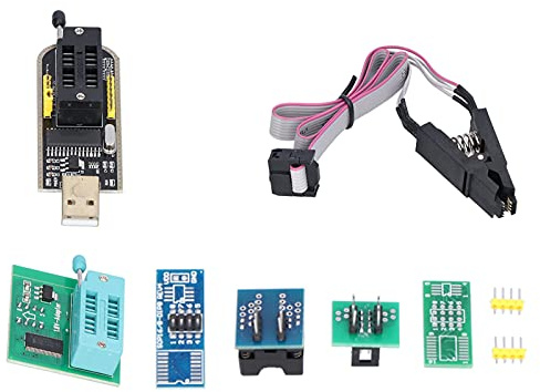 ANKROYU Flash-Chip-Testclip-Set, Programmierer-Flash-Set, Adapterplatinen-Set, Leiterplatten-Clip für Software-Entsperrung, Backup, Löschen, Brennen, Überprüfen