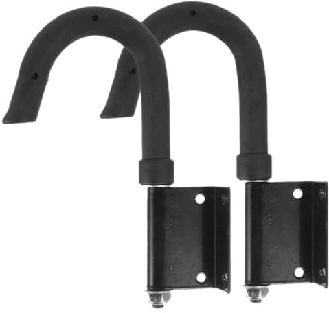 Housoutil 2pcs Ladder Roof Hooks Heavy Duty Tube Roof Ridge Ladder Hooks Extension Ladder Stabilizer for Ladders