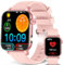 Montre Connectée Femme, 1.85 HD Smartwatch avec Appel Bluetooth, Fréquence Cardiaque, Tension Artérielle, SpO2, Moniteur de Sommeil, 100+ Sport Modes Étanche IP68 Montre Connectee pour Android iOS