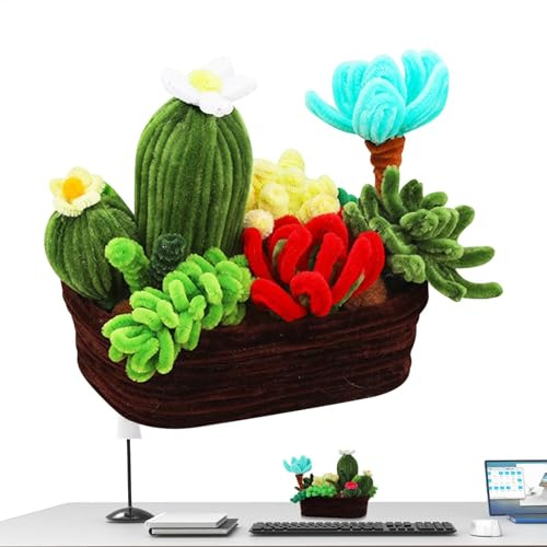 Kit de fabrication de fleurs pour, emballage de matériel de rempotage de cactus, ornements de voiture faits à la main, pipes, fournitures d'artisanat, décorations d'intérieur pour