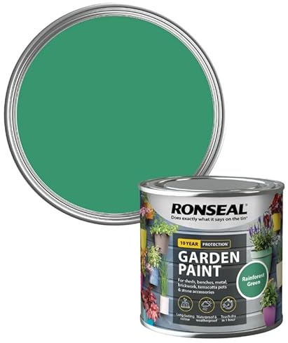 DUAYRA Garden Wood Paint 250ML | Outdoor Furniture Paints | Multi-Surface Waterproof Weather Resistant | Quick Drying Formula | For Benches, Terracotta Pots, Brickwork, Stones | (Rainforest Green)