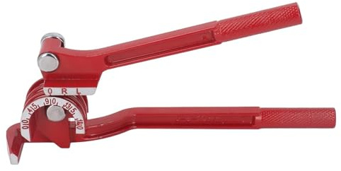 Strumento compatibile con curvatubi HVAC, piegatubi zincati in acciaio al carbonio 3 in 1 multiuso 180 gradi 3 scanalature HVAC tubo strumento manuale per, frese e piegatrici per tondo per cemento