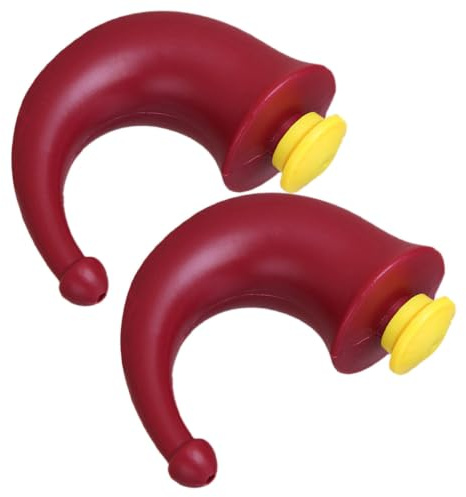 NOLITOY Bouteilles de Lavage Nasal Rinçage du Nez Lot de 2 en Plastique Rouge, Nettoyant Nasal Réutilisable la Maison