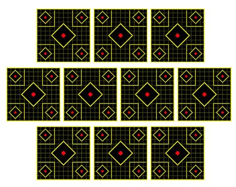 Zielscheibe aus Papier, 30,5 x 30,5 cm, Spielscheibe – Folien für Training im Innen- und Außenbereich oder Hinterhof