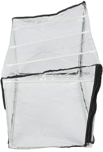 FUNOMOCYA Mini Serrage Portable 60x40x40 Cm en Fibre avec Toit Plat Serrage à Fleurs et Plants Résistante aux Intempéries Protection Anti-Gel pour Balcon Terrasse et Jardin pour Semis