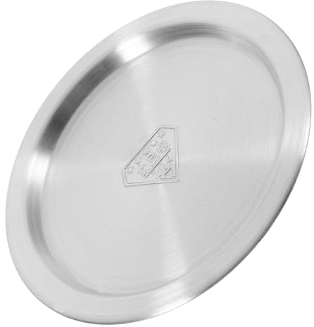 Angoily Universal 14cm Stainless Steel Pot Lid Replacement, Metal Cooking Pan Cover for Boiling Control and Spill Prevention, Compatible with Woks, Stock Pots, and Cast Iron Skillets