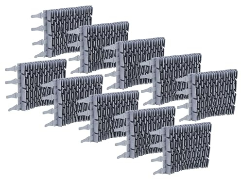 vhbw 10 x borste kompatibel med Zodiac OT3290, OT3240, OT 3200, OT 3300, OT3230 poolrobot, pooldammsugare – av gummi, 24,8 x 18 x 2,8 cm