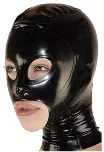 MFMYEE Latexmaske, Gummimaske für BDSM-Fetischisten, Bondage-Maske, erotische Cosplay-Maske für Latexliebhaber