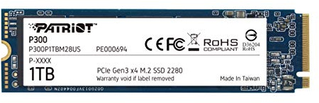 Patriot P300 M.2 PCIe Gen 3 x4 1TB Low-Power Consumption SSD