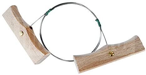 TAGLIA FORMAGGIO A FILO A DUE MANI CON MANICI IN LEGNO 130 CM