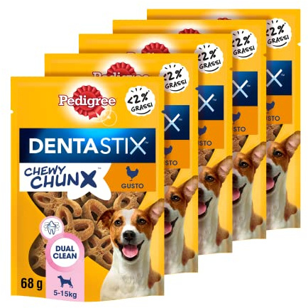 Pedigree Snack Cane, Cane Piccolo, 68 g, Confezione da 5