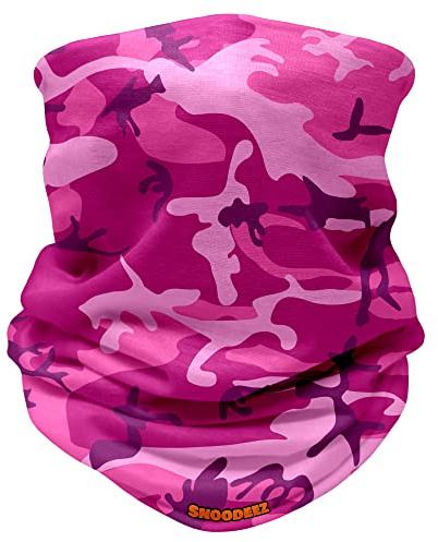 Kids Camo Multifunctional Snood Headwear (Cool Pink, One Size)