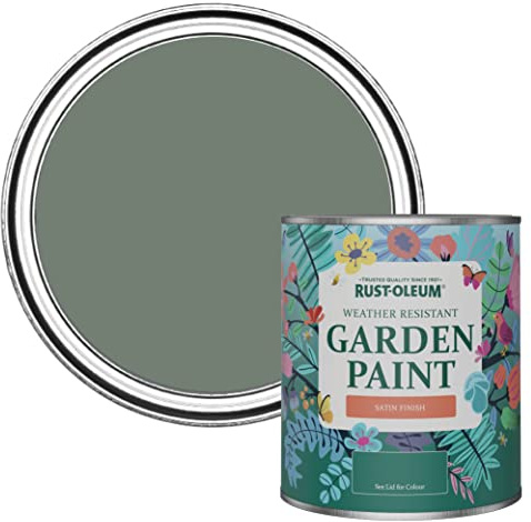 Rust-Oleum Green Mould-Resistant Garden Paint In Satin Finish - Serenity 750ml