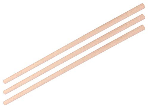Bastone da Yoga 3 Pezzi, 2x70 Cm Senza Sbavature, Bastone per Esercizi con Correttore Posturale a Sezione Trasversale Arrotondata per Allungare La Schiena Aperta Schiena Corretta Gobbo
