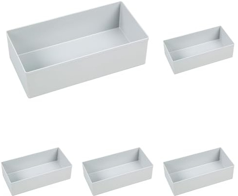 Allit 456309 Einsatzbox Euro Plus grau Gr. 5 108 x 216 x 63 mm EuroPlus (Packung mit 5)