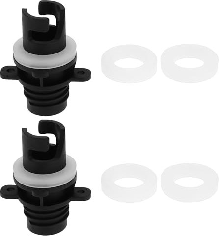 OTOTEC 2PCS Paddle Board Pump Adapter with 3 Size Washers for Connecting to a Paddle Board Air Compressor Compatible with Halkey-Roberts 0.8x2.13Inch