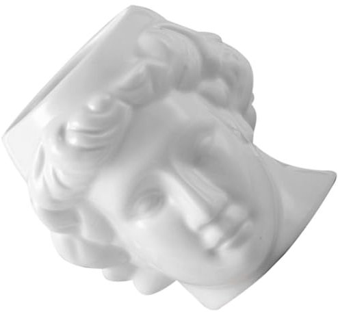 Garneck Tazza in Ceramica Da Forma Di Scultura Design Artistico Ispirato Alla Divinità Spagnola e David Tazza Bianca Liscia Con Apertura Per Caffè Latte e Tè Facile Da Pulire e Uso Quotidi