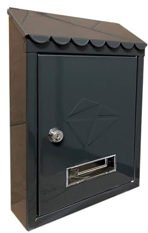 Kippen 10006BN - Cassetta Postale Modello IRON di Colore Nero. Dimensioni: 300x210x70mm.