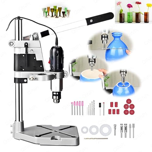 Taglia Bottiglie Rotonde di Vetro, 36 pezzi Taglia Bottiglie Vetro Professionale, Macchina fai da te per Tagliare Birra, Whisky, Alcol, Champagne, Vino, Fare vasi, luci ambientali, 5000-8000r/min