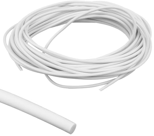 Tira De Sellado De Espuma De Silicona Redonda, Ø4Mm X 10M Cordón Redondo De Polietileno Para Juntas, Junta Redonda De Espuma Epdm Para Juntas Puertas Ventanas Techos Paredes