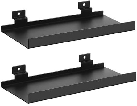 Wandorganizer für 15 mm Akustikpaneele, 2 stk Wandmontage Schweberegal aus Metall für Wohnzimmer, Schlafzimmer, Büro, Küche, Akustikpaneele Regal, Zubehör Wandorganizer & DIY Zubehör für Paneele Wand