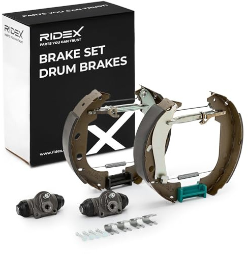RIDEX 3859B0335 Kit freno Freno a tamburo Posteriore con cilindretto freno con regolatore/attuatore Compatibilità con FIAT MULTIPLA 186