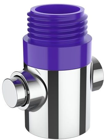 HONBOO Duschkopf Absperrventil, Duschkopf Shut-Off Ventil, Wasserstopper Dusche G1/2, Wassersparventil mit Temperatur Farbwechsel, 1 Stück