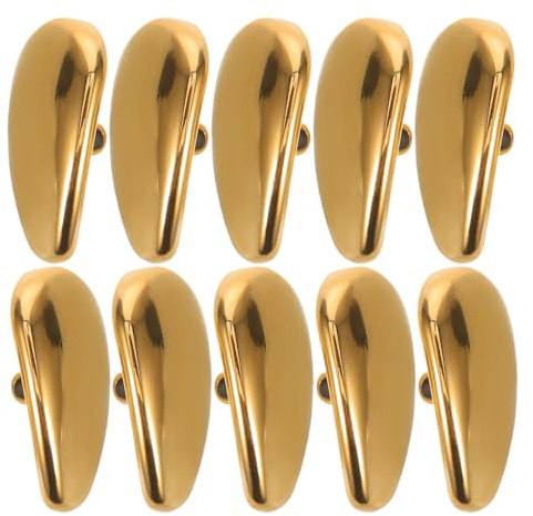 POPETPOP 5paires Plaquettes Nasales pour Lunettes Antidérapantes Couleur Or Support Nasal Confortable Compatible avec Lunettes de Vue Soleil