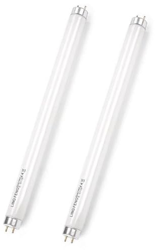 2 Pack Tubes Fluorescents 300mm 8W, T5 Blanc Froid 4000K, 560LM, Base G5, Faible Consommation D'énergie, éclairage D'urgence à économie D'énergie, Pour Cuisine, Salle De Bain, Armoire, Garage