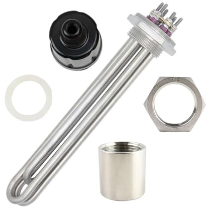 DN32 42mm All Stainless Steel Water Heating Element Electric Immersion Heater For Tank Boiler(Heater thread nut)