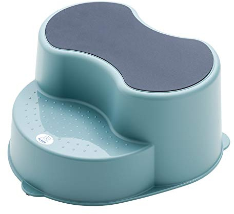 Rotho Babydesign TOP Kinderschemel, Anti-Rutsch-Trittfläche, Lagoon (Blau), 20005 0292