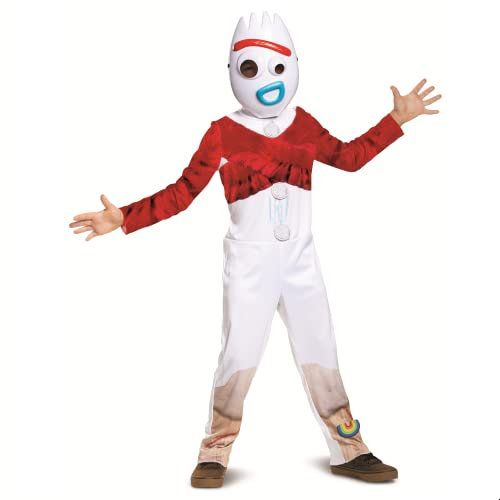 Disguise Disney Pixar Forky Toy Story 4 Kostüm, Weiß, Größe XS (3T-4T)